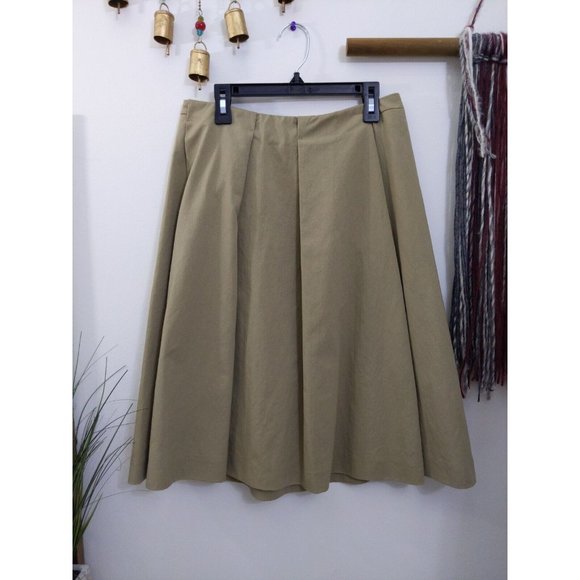 Marni (38/US2) knee length khaki skirt with pockets - Picture 1 of 11